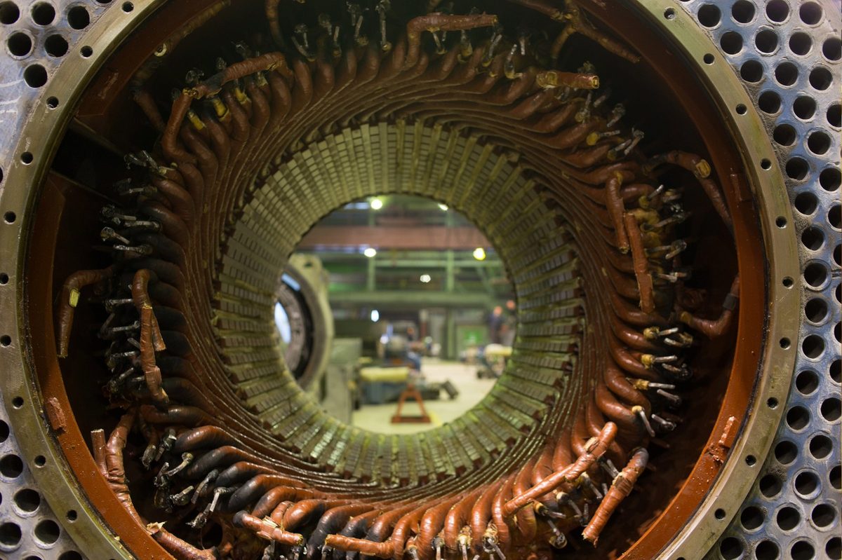 estator de motor síncrono industrial de gran capacidad